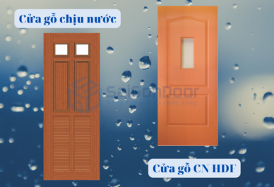 So sánh cửa gỗ chịu nước và cửa gỗ công nghiệp HDF